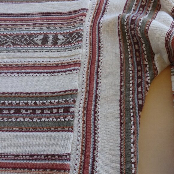 Chaps women's sweater size L, cotton/linen, pull over long sleeves, round neck - Picture 11 of 15